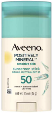 Aveeno - Positively Mineral Sunscreen Stick With SPF 50 Aveeno - Positively Mineral Sunscreen Stick With SPF 50